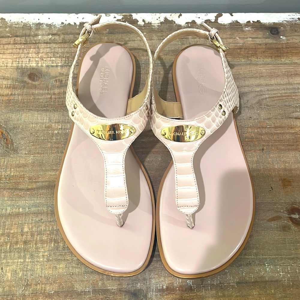 MK leather sandals size 8.5